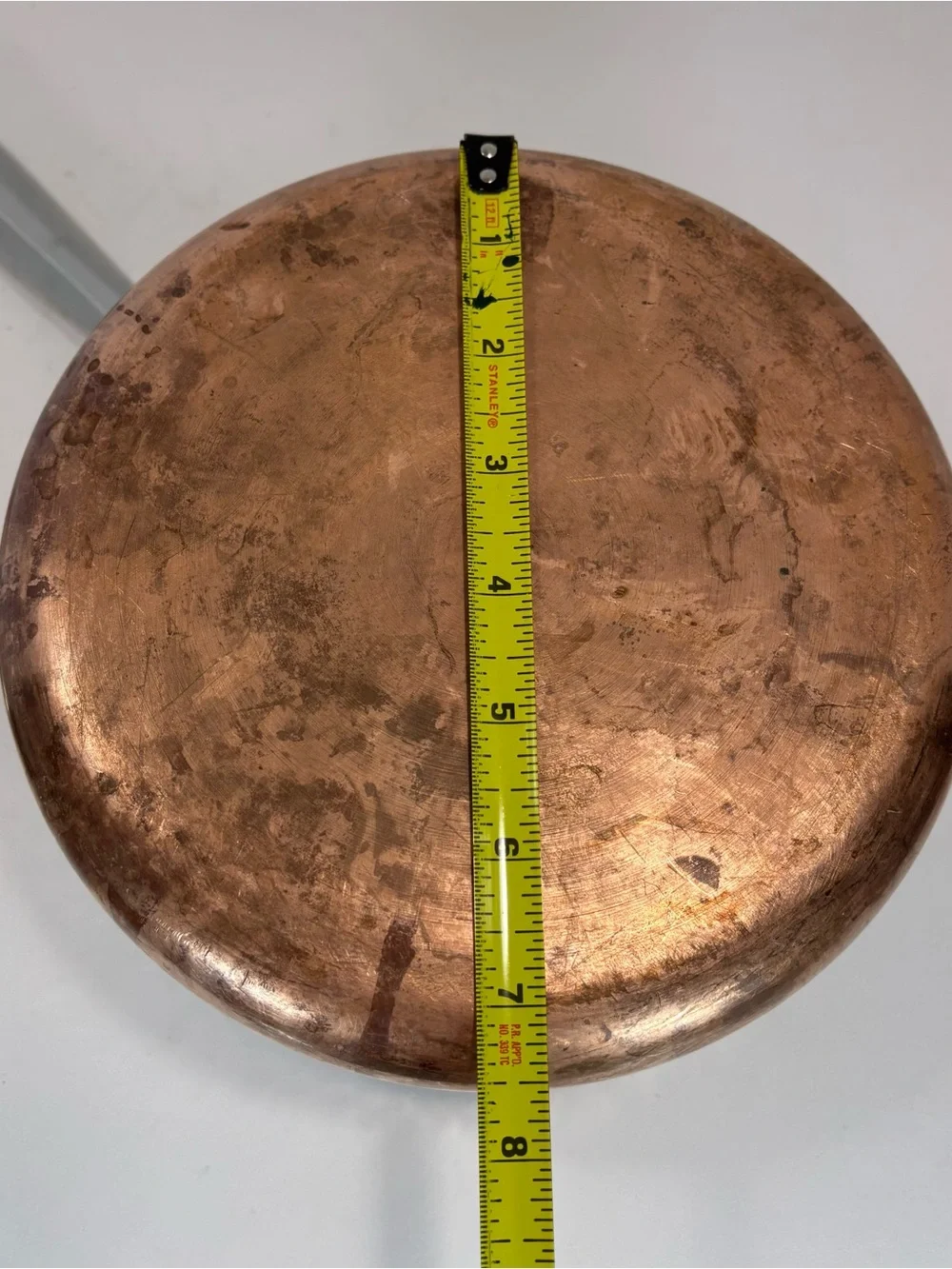 Lot Of 2 VTG French Style Hand Hammered Copper Saucepans Tin Lined 8”/5” W/Lids